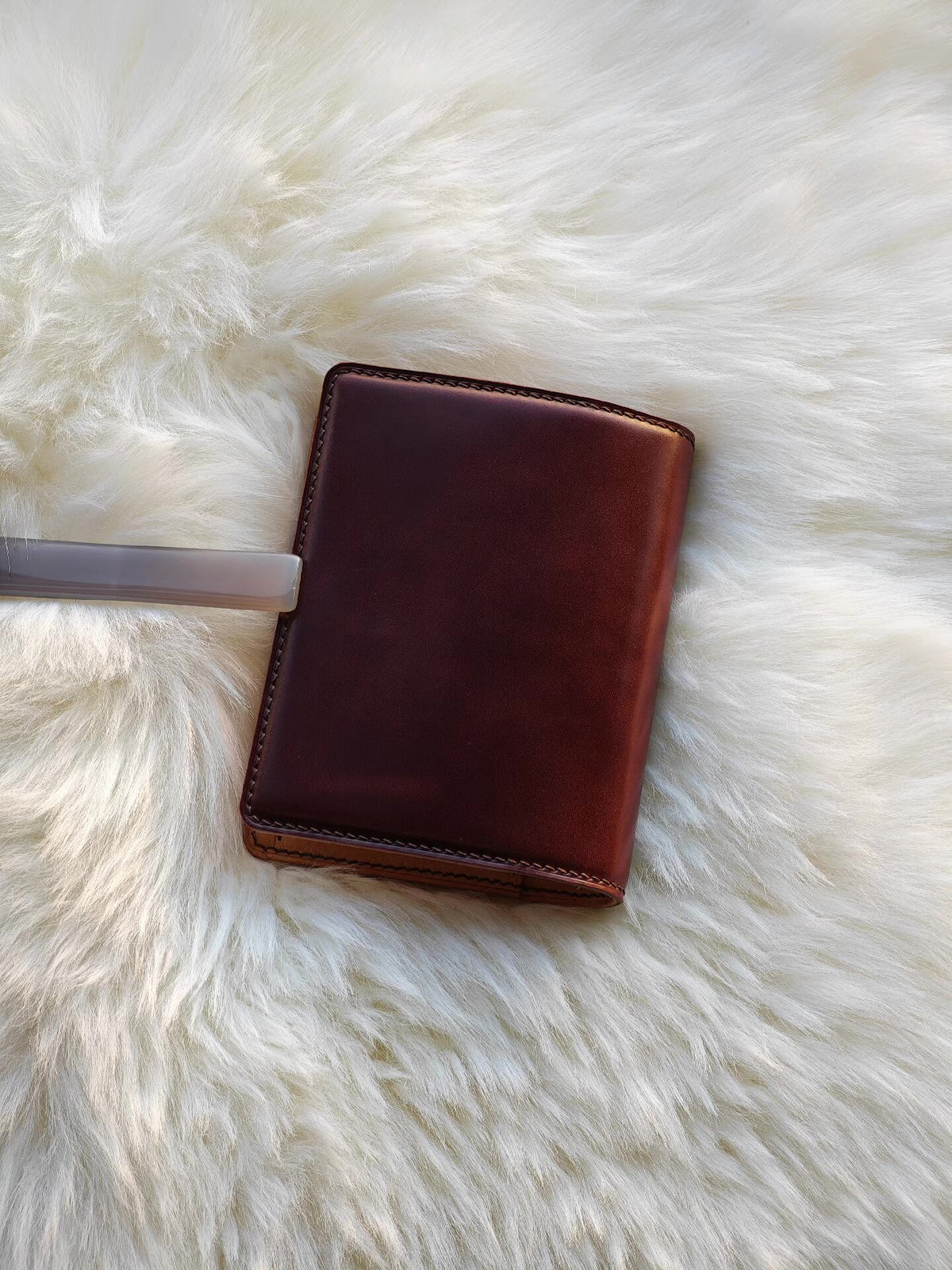 Wide M5 A8 Notebook Cover Horsehide Leather