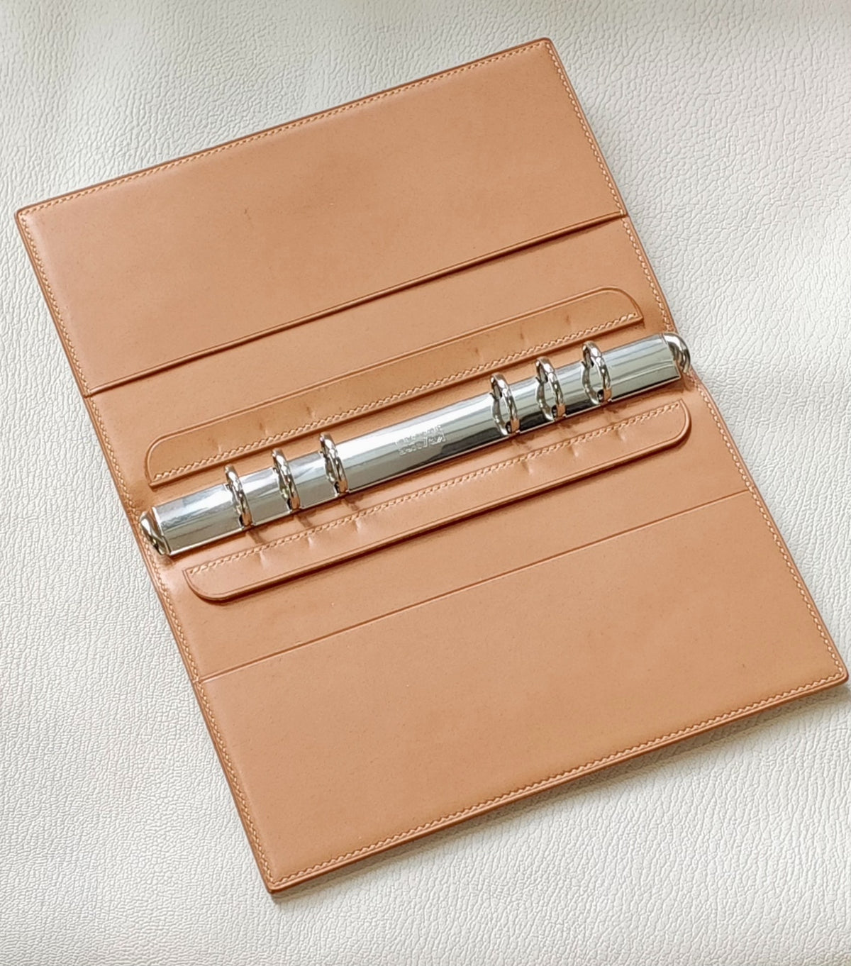A5 Slim Bi-Fold Notebook Cover in Shell Cordovan