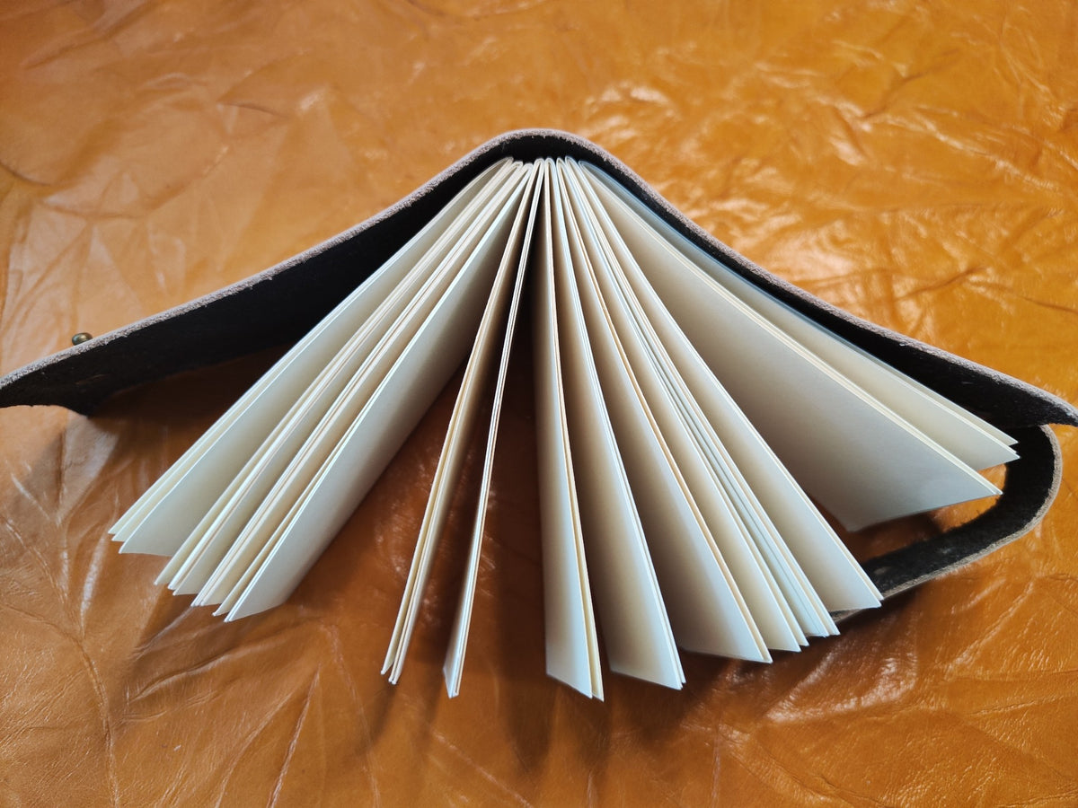 Cowhide Journal with Porcelain Pattern