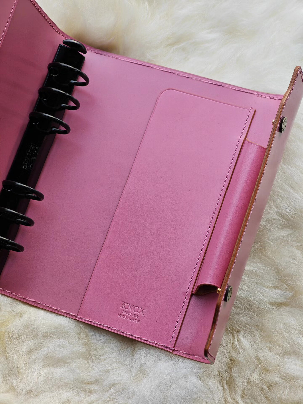 A6 KNOX Tri-Fold Bridle Leather Notebook Cover