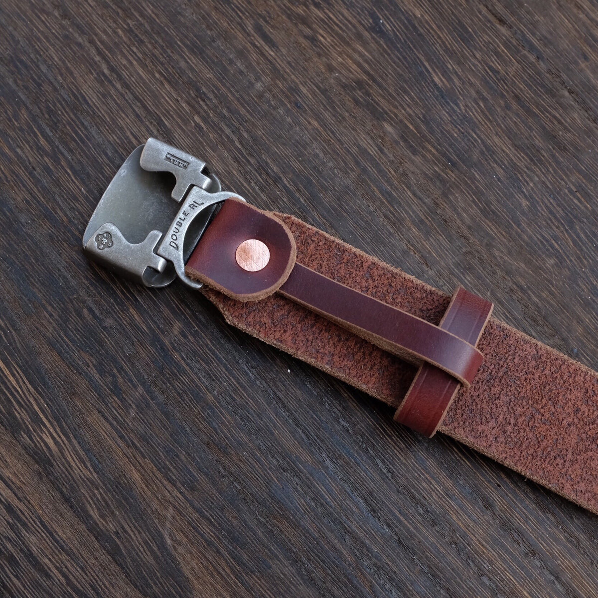 Horween Leather Hinge Buckle Belt