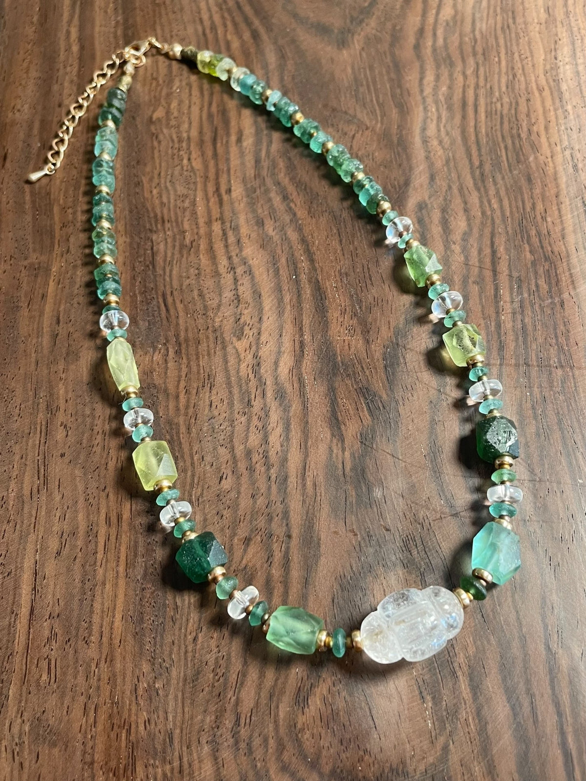 Ancient Roman Glass Bead Necklace