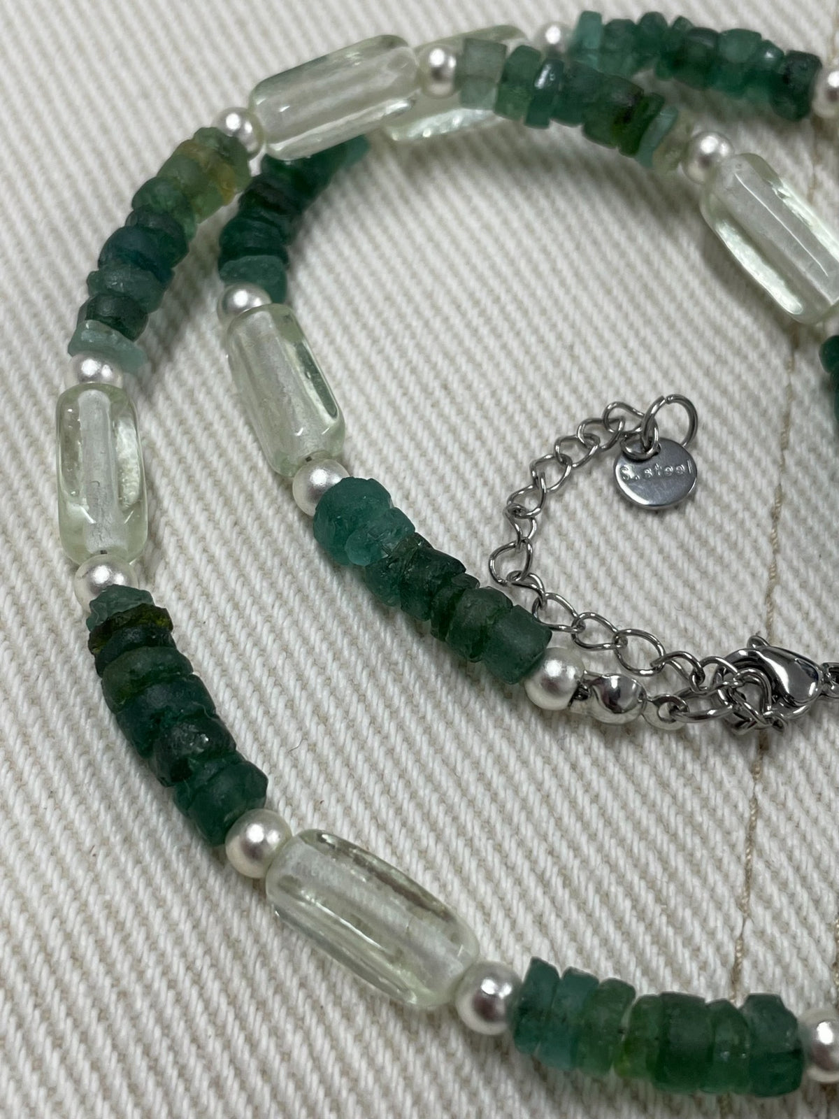 Antique Roman Glass Necklace Italian Chevron Bead