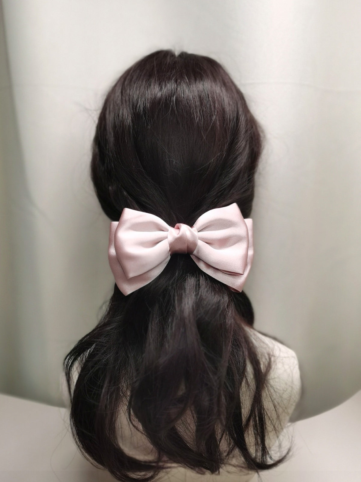 Pure Silk Double Layer Bow Hair Clip