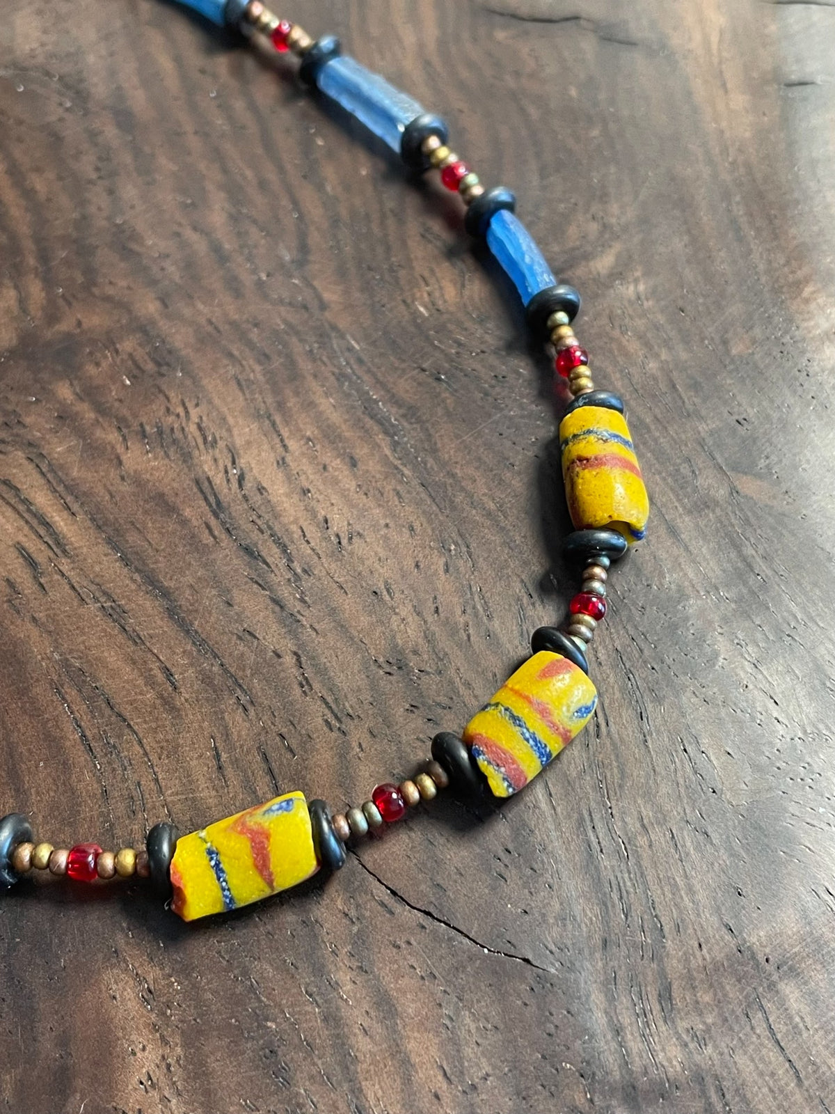 Roman Style Glass Bead Necklace