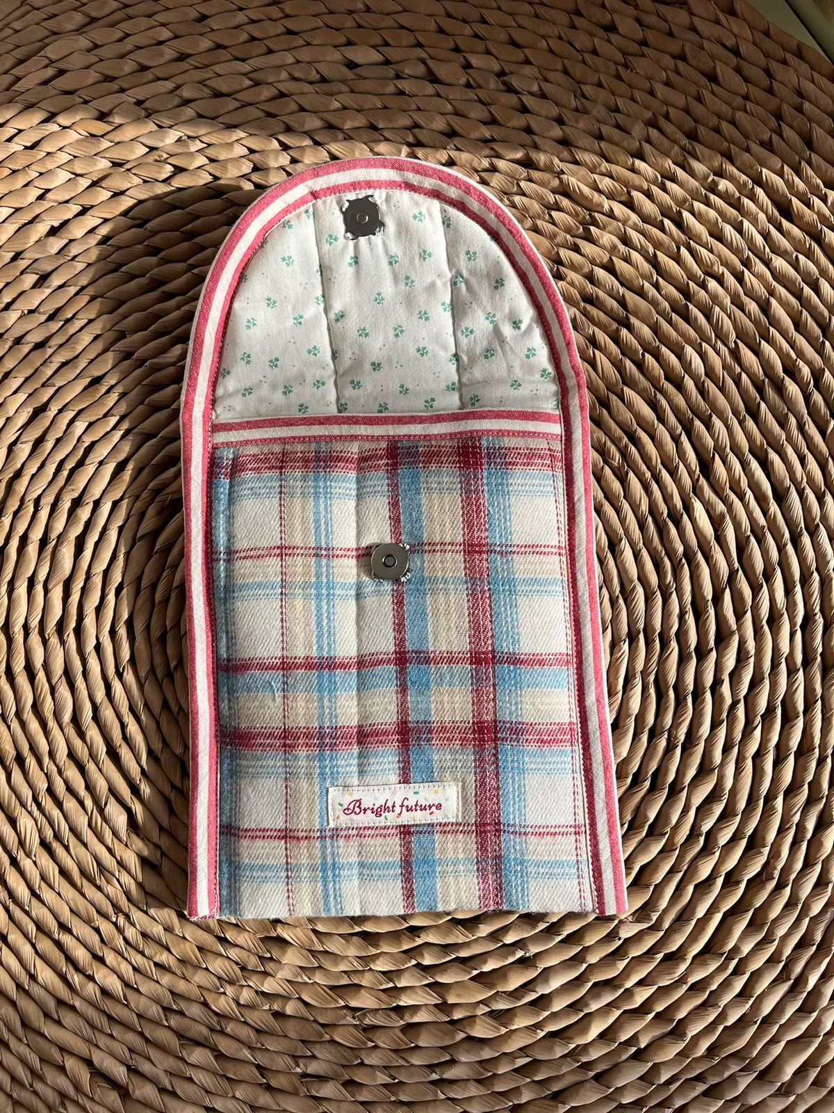 Karo-Stoffhülle für E-Reader