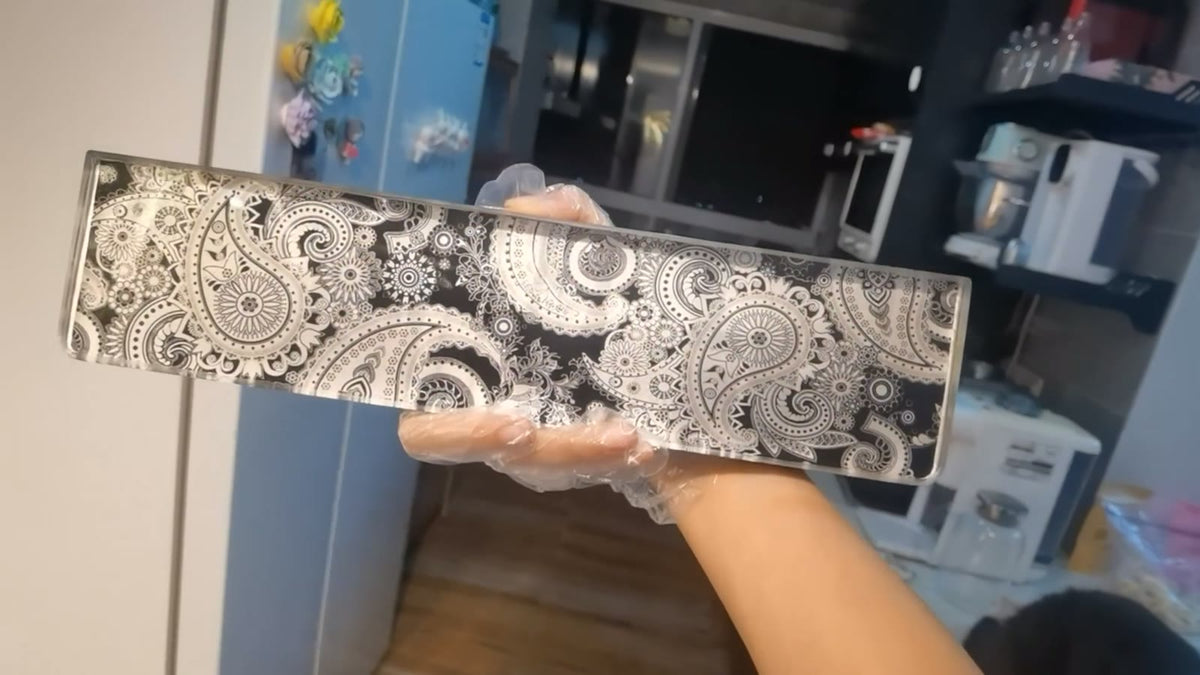 Resin Paisley Keyboard Wrist Rest