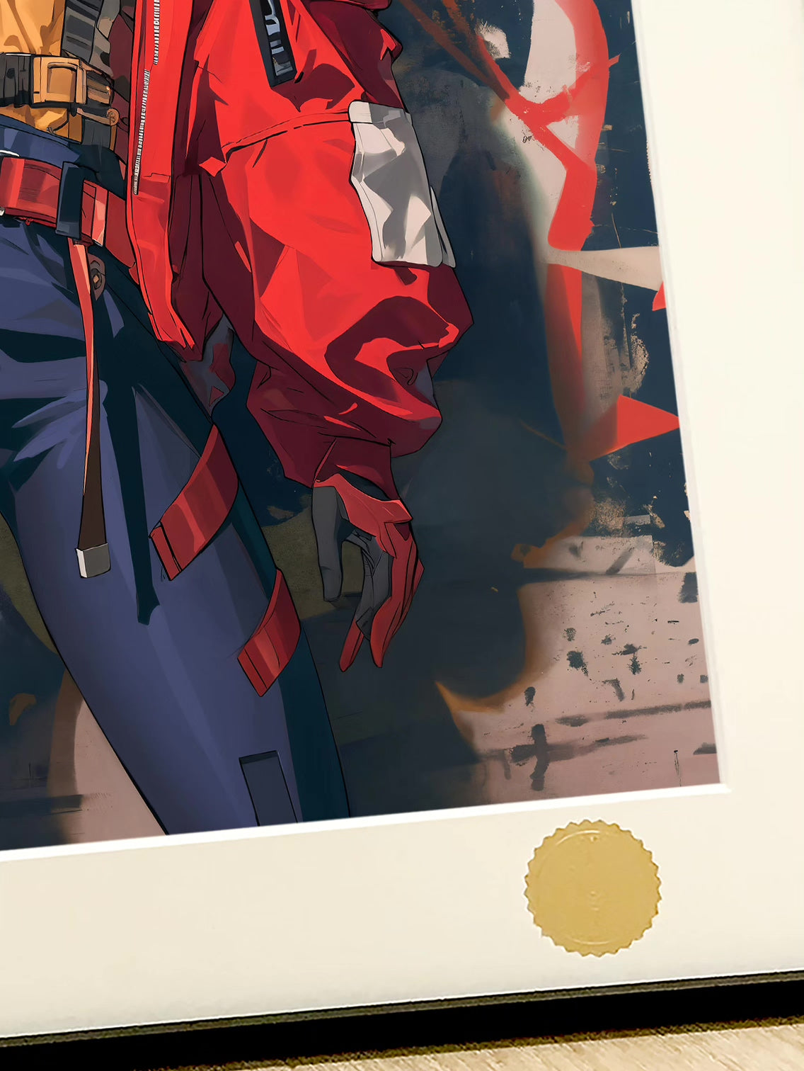 Framed Asuka Graffiti Art Print 44cm