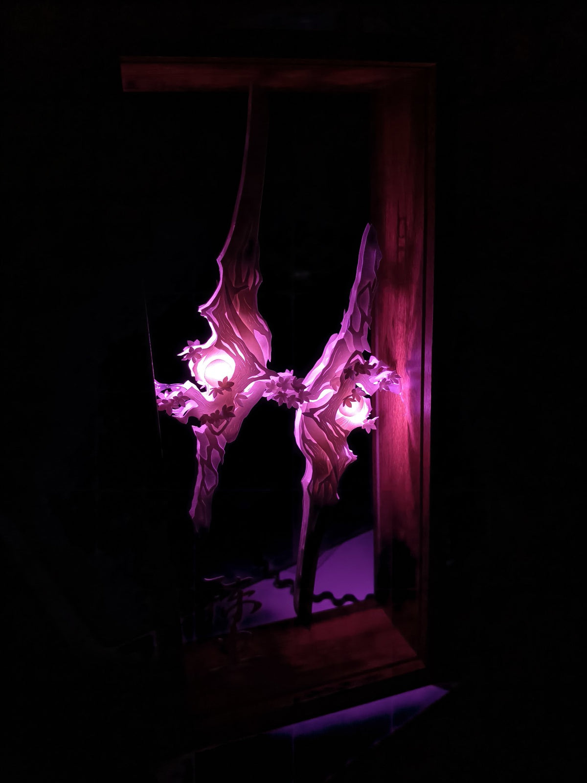 Paper Art Sculpture Shadow Box with LED Light