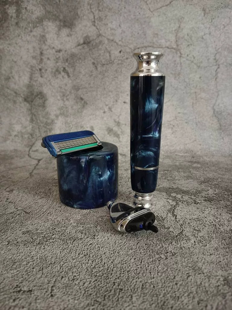Five Blade Manual Razor Aluminum Resin Handle
