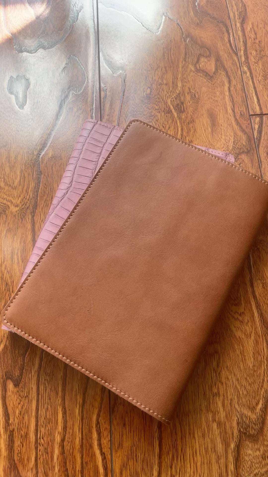 Carnet B5 en cuir naturel 256 pages