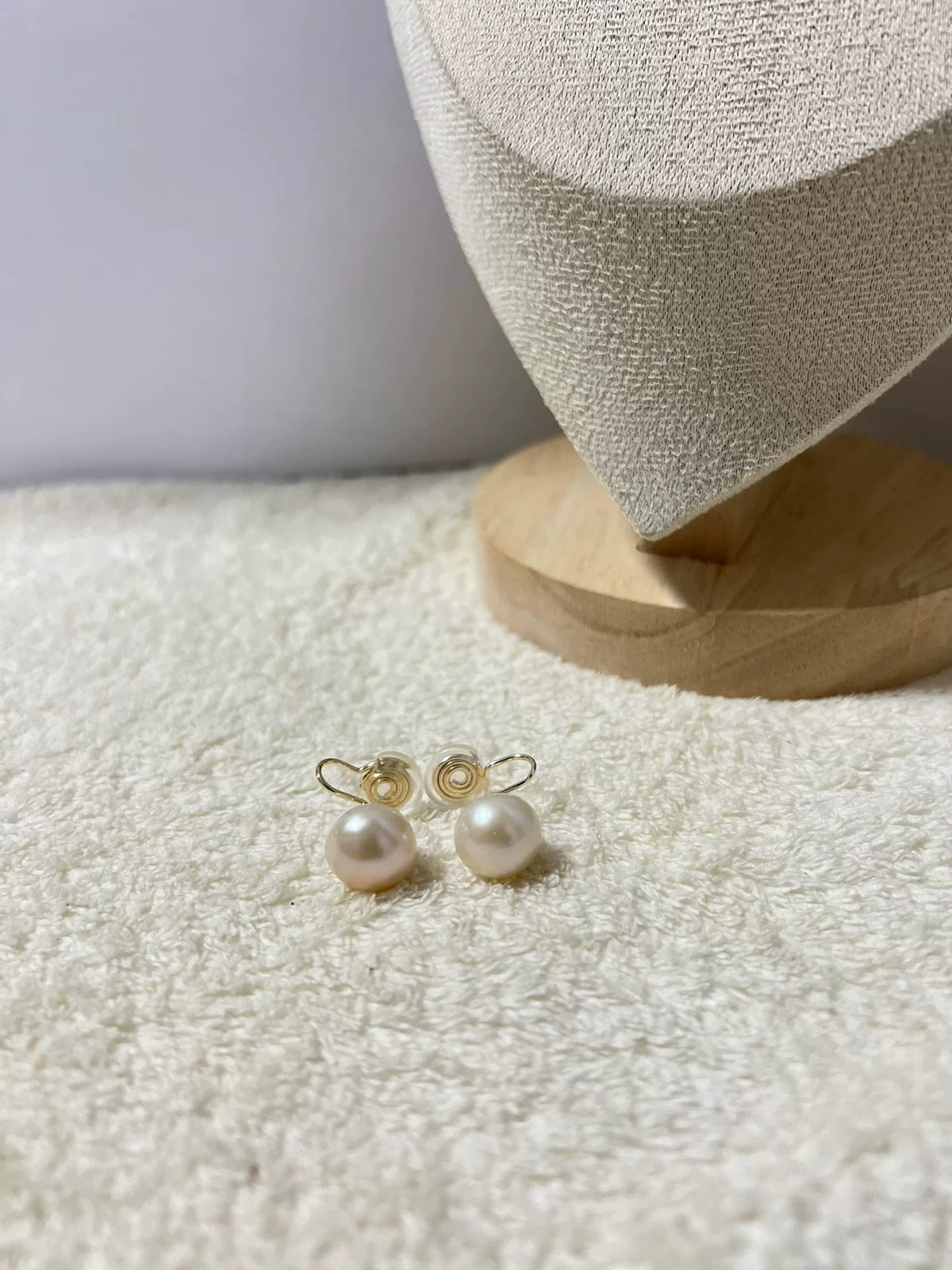 11mm Süßwasserperlen Clip-On-Ohrringe