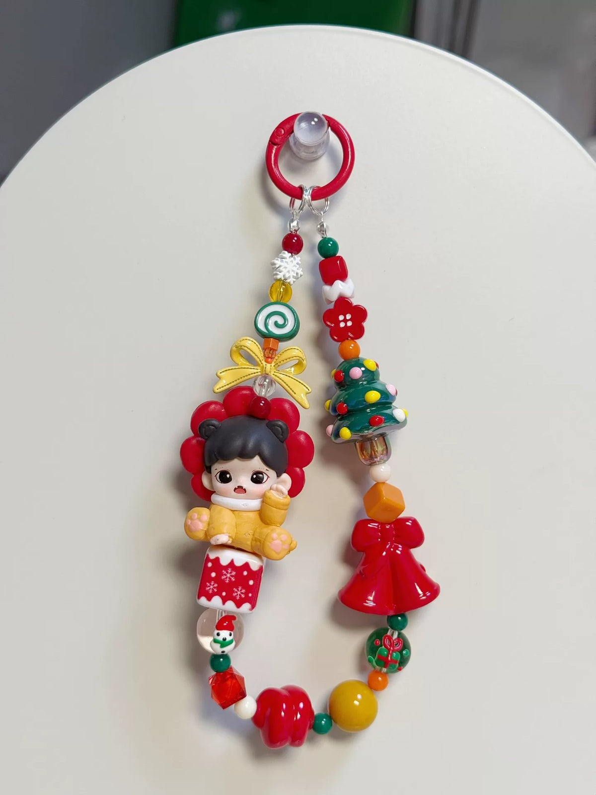 Kerst Zarra Pop Telefoonkoord Sleutelhanger