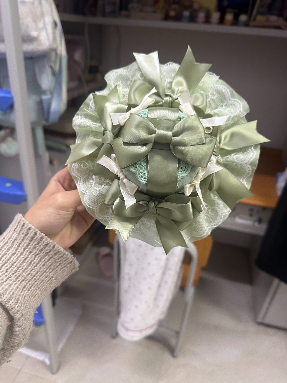 Pastel Green Lolita Mini Hat