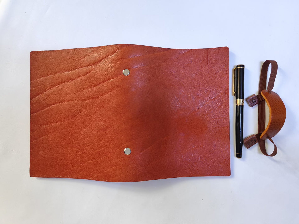 Thick Bison Leather A6 A5 Loose Leaf Journal