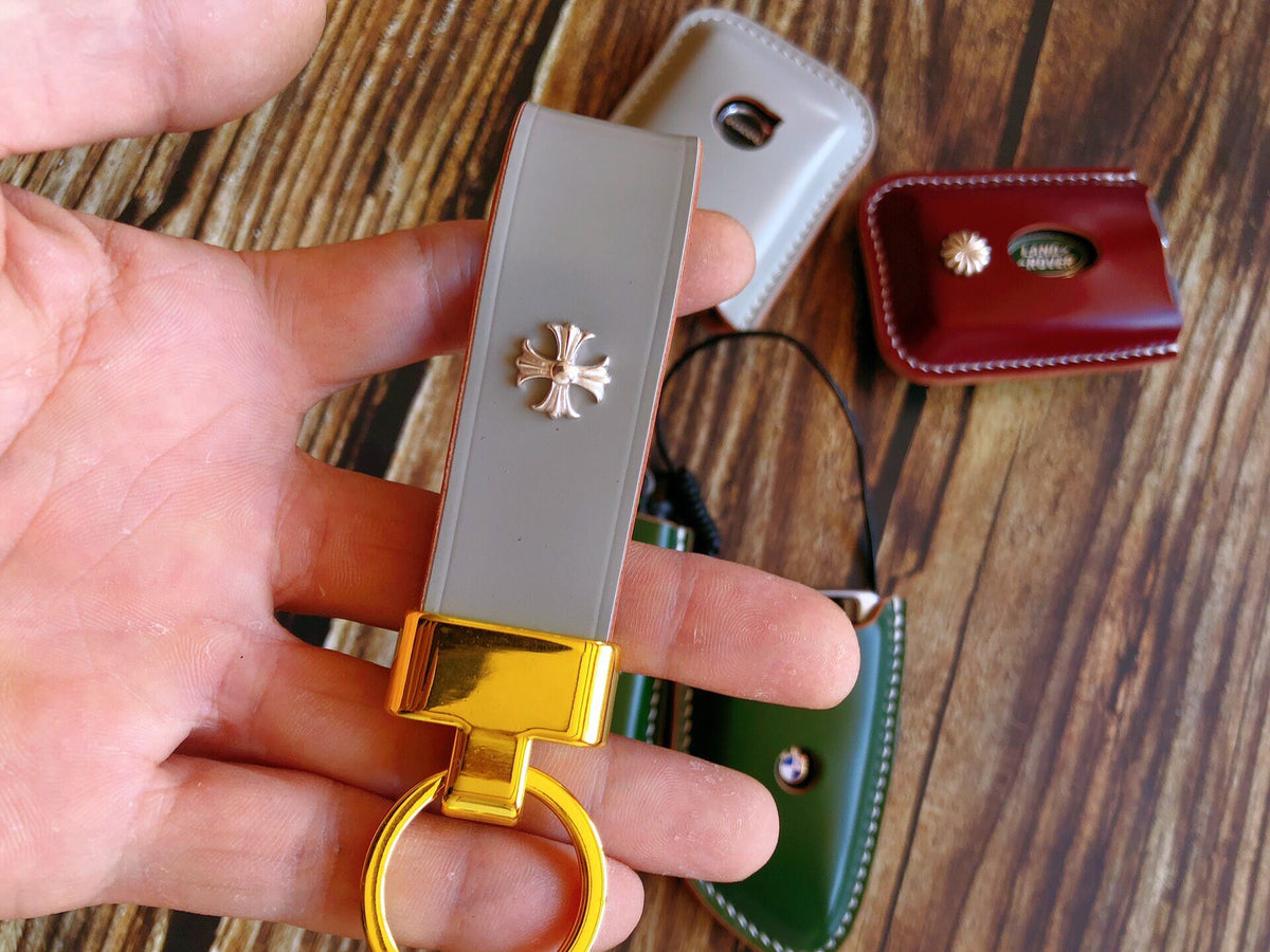 Japanese Shinki Horsehide Leather Keychain