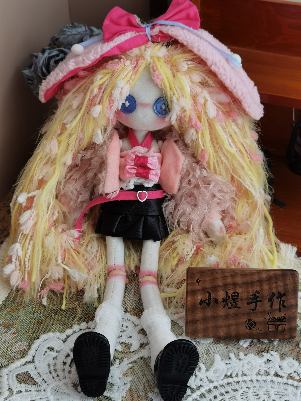 Button Eye Doll Plush 30cm