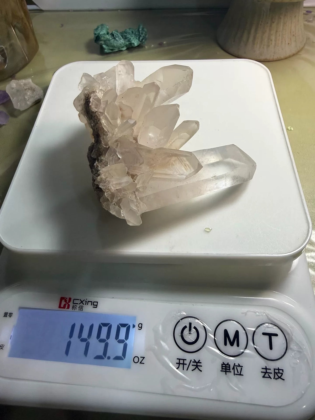 Crystal Terrarium Arrangement Ceramic Bowl