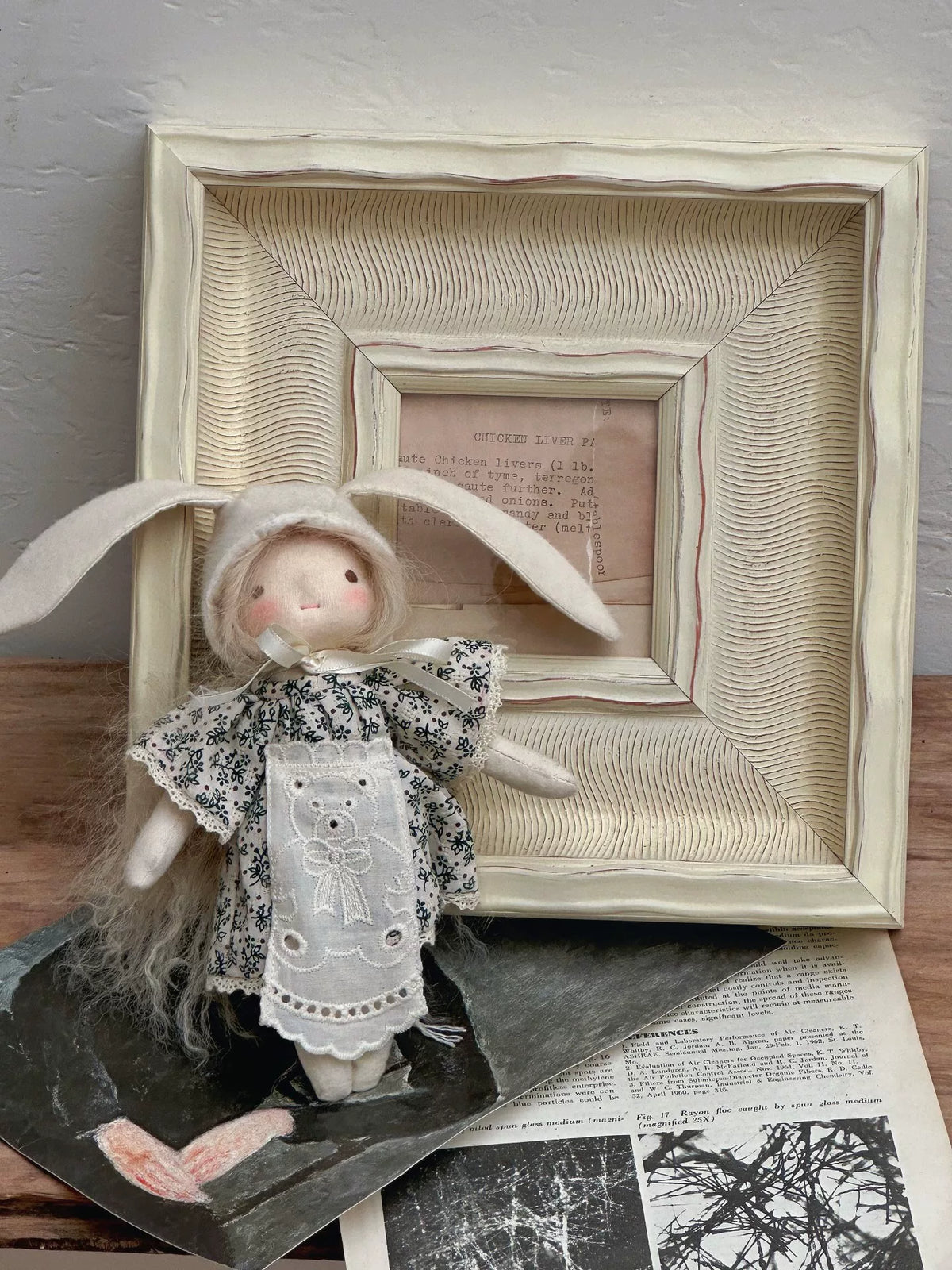 Handmade Waldorf Doll with Floral Dress