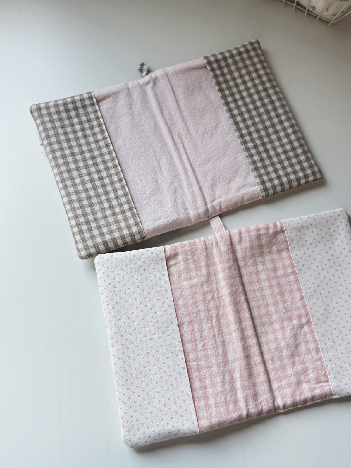 Quilted A6 Book Cover with Peter Pan Collar