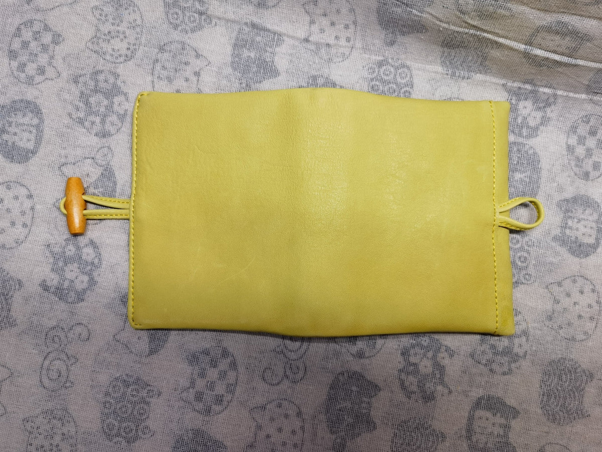 Lemon Yellow Sheepskin A7 Ring Planner Cover