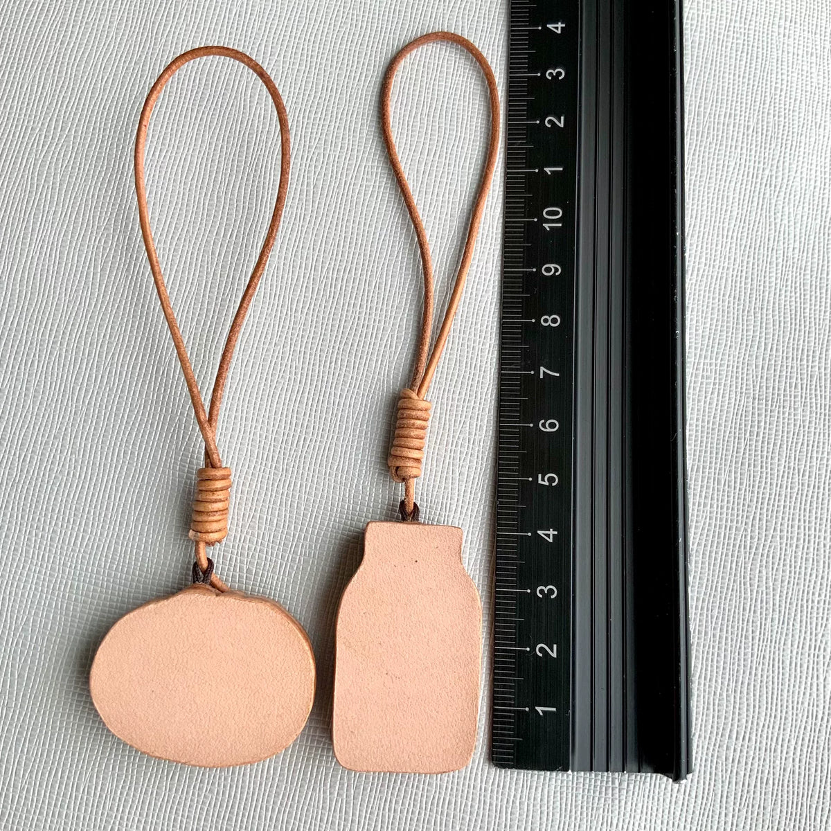 Hand Painted Leather Tomato Bag Charm