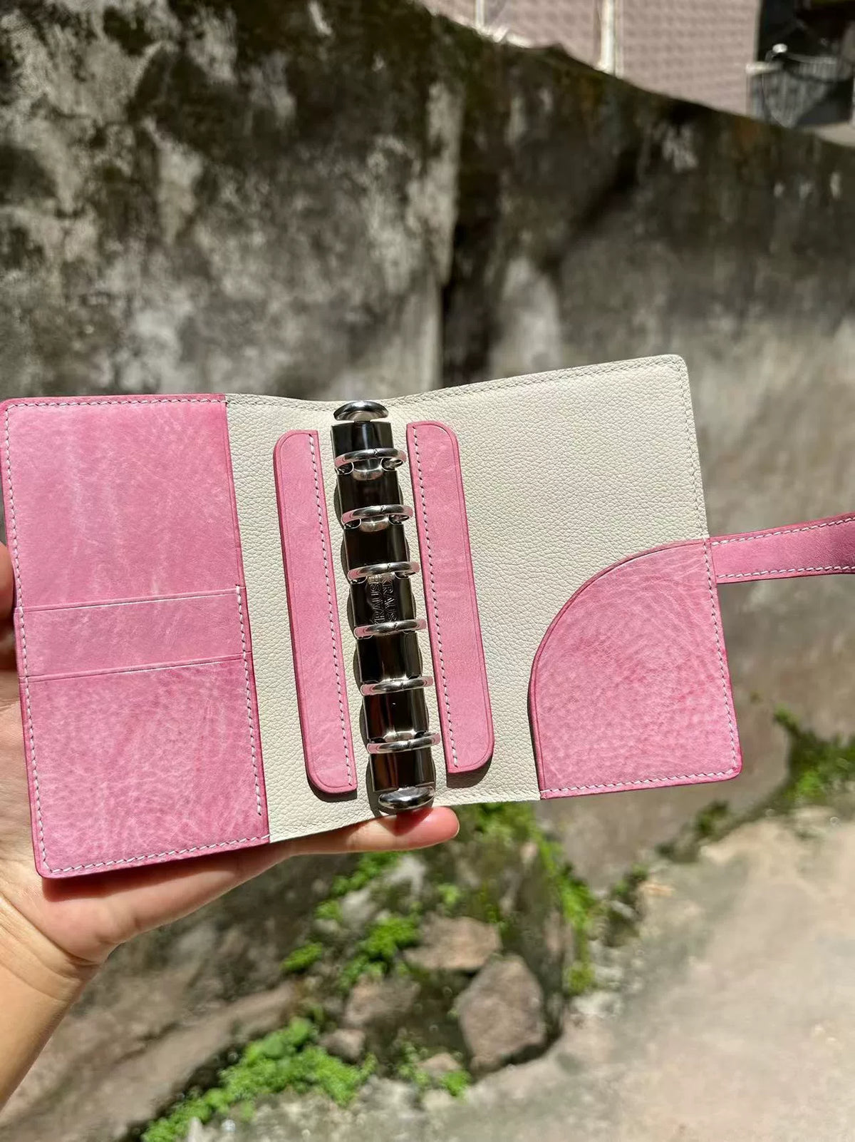 Handmade Waxed Mbox Leather Planner Cover