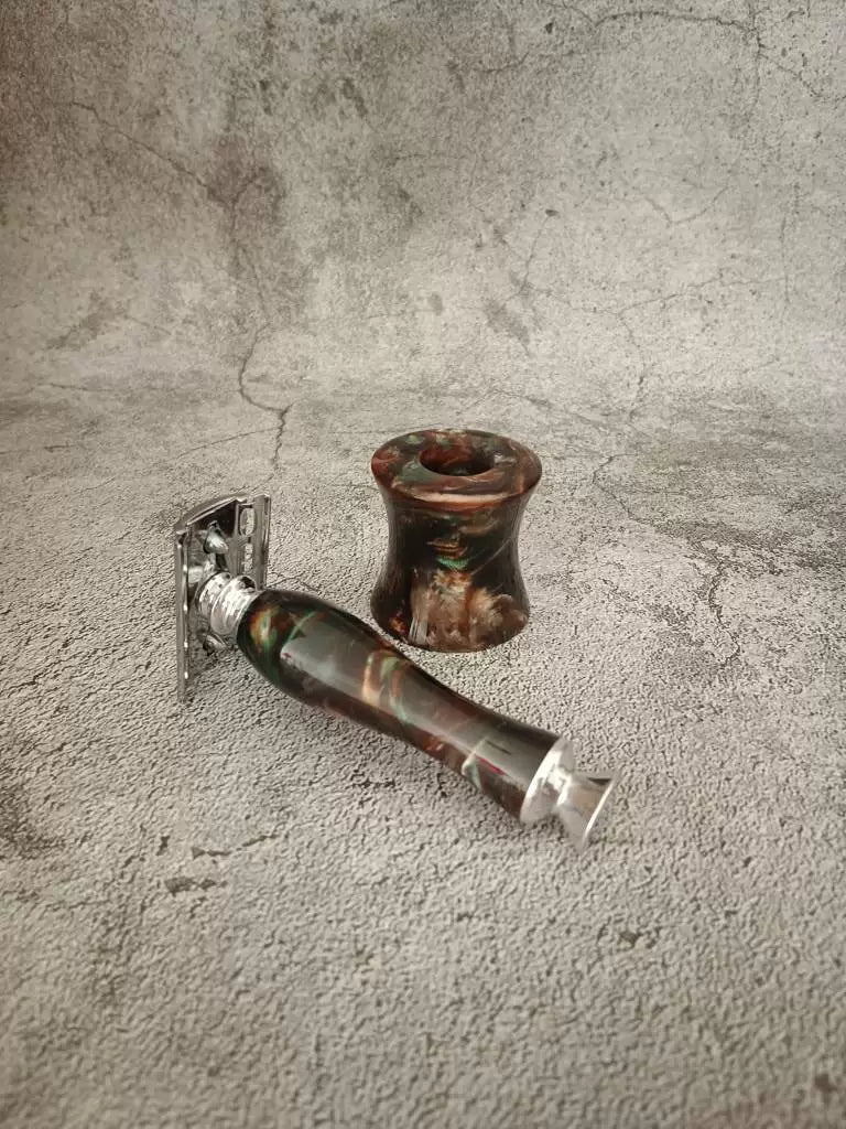 Double Edge Safety Razor Alumilite Resin Handle