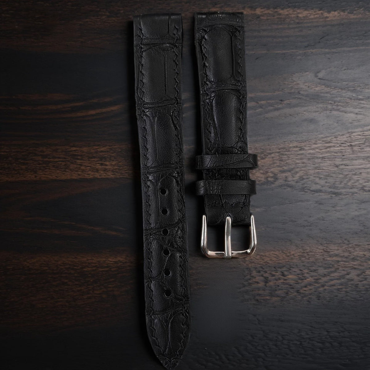 Genuine Crocodile Leather Watch Strap 16mm