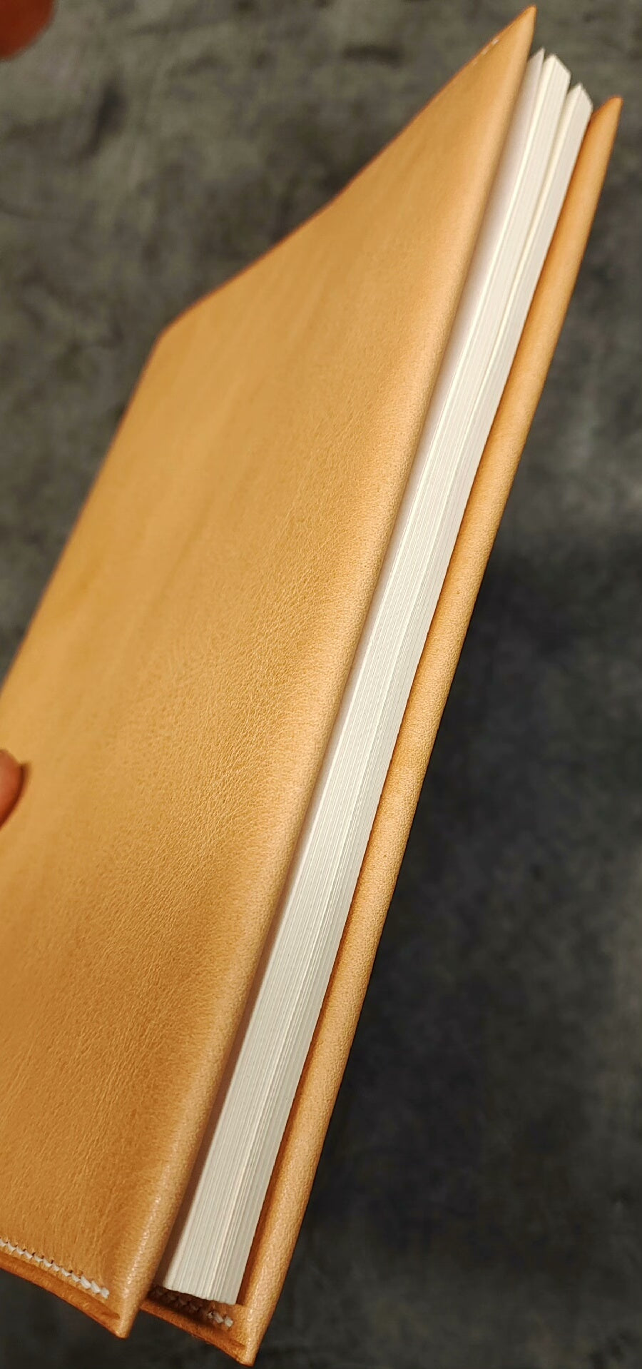 A5 Klapp-Notizbuchcover aus Mbox-Leder