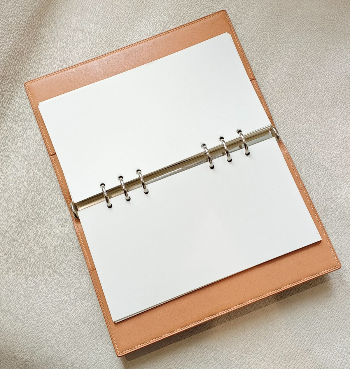 A5 Slim Bi-Fold Notebook Cover in Shell Cordovan