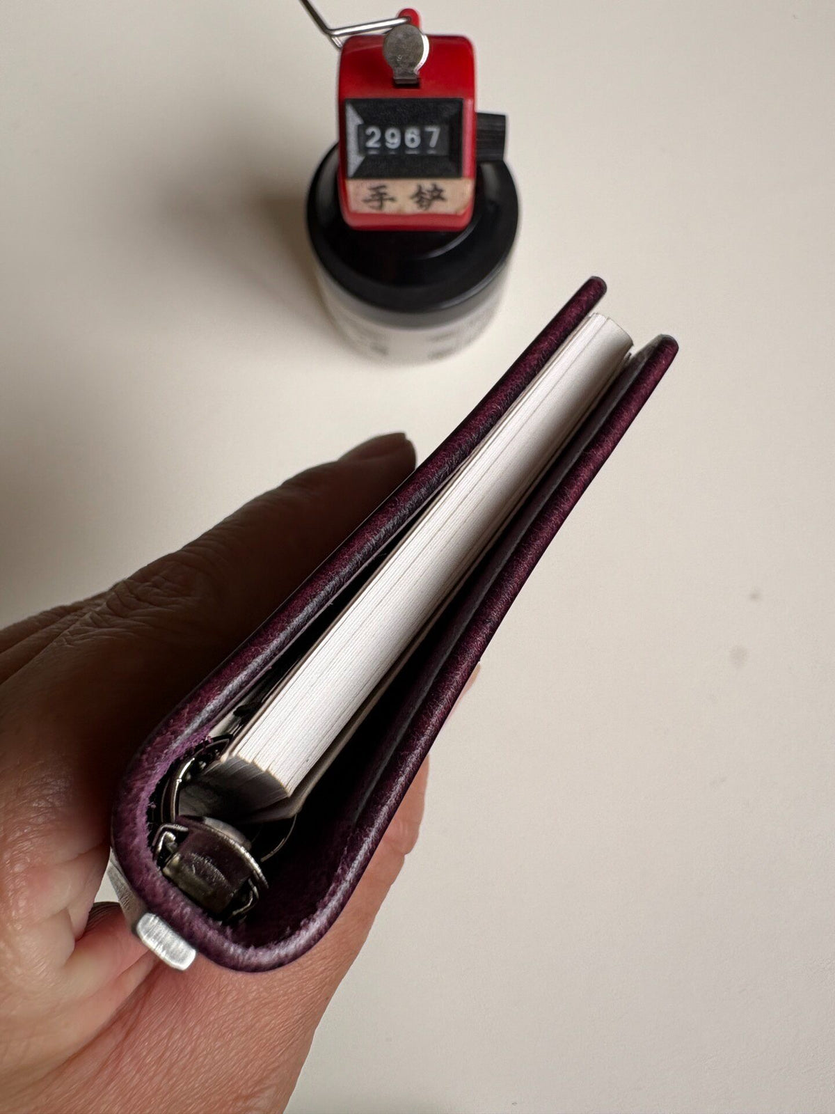 Handmade Buttero Leather M5 Six Ring Binder
