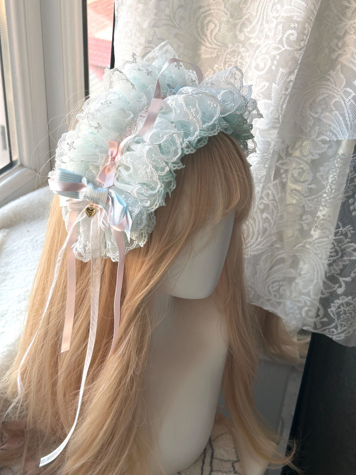 Lolita Satin Bow Headband KC Set