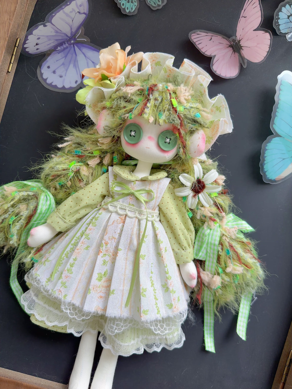 ハンドメイド布製アートドール 30cm
