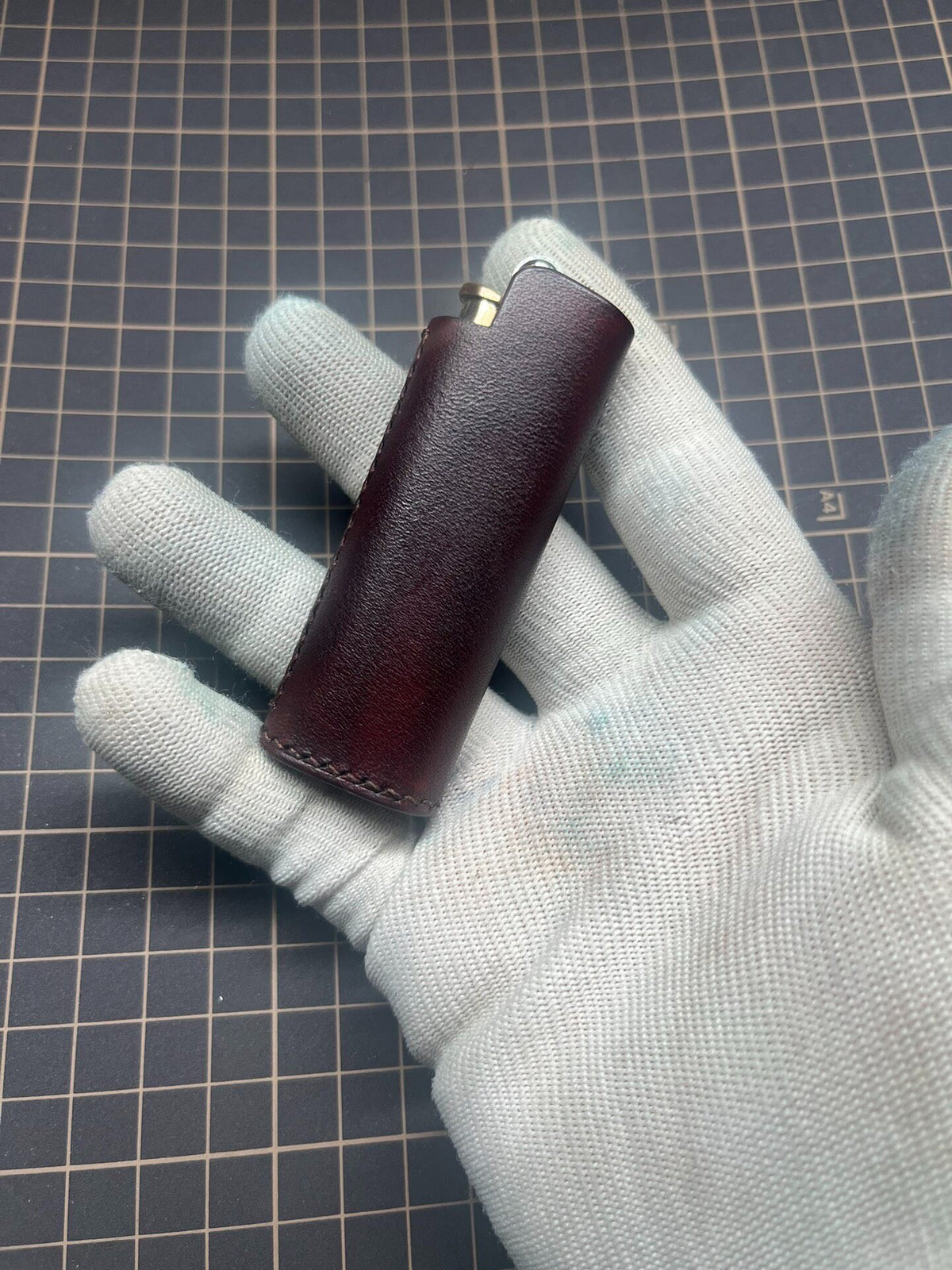 Vegetable Tanned Leather Lighter Case