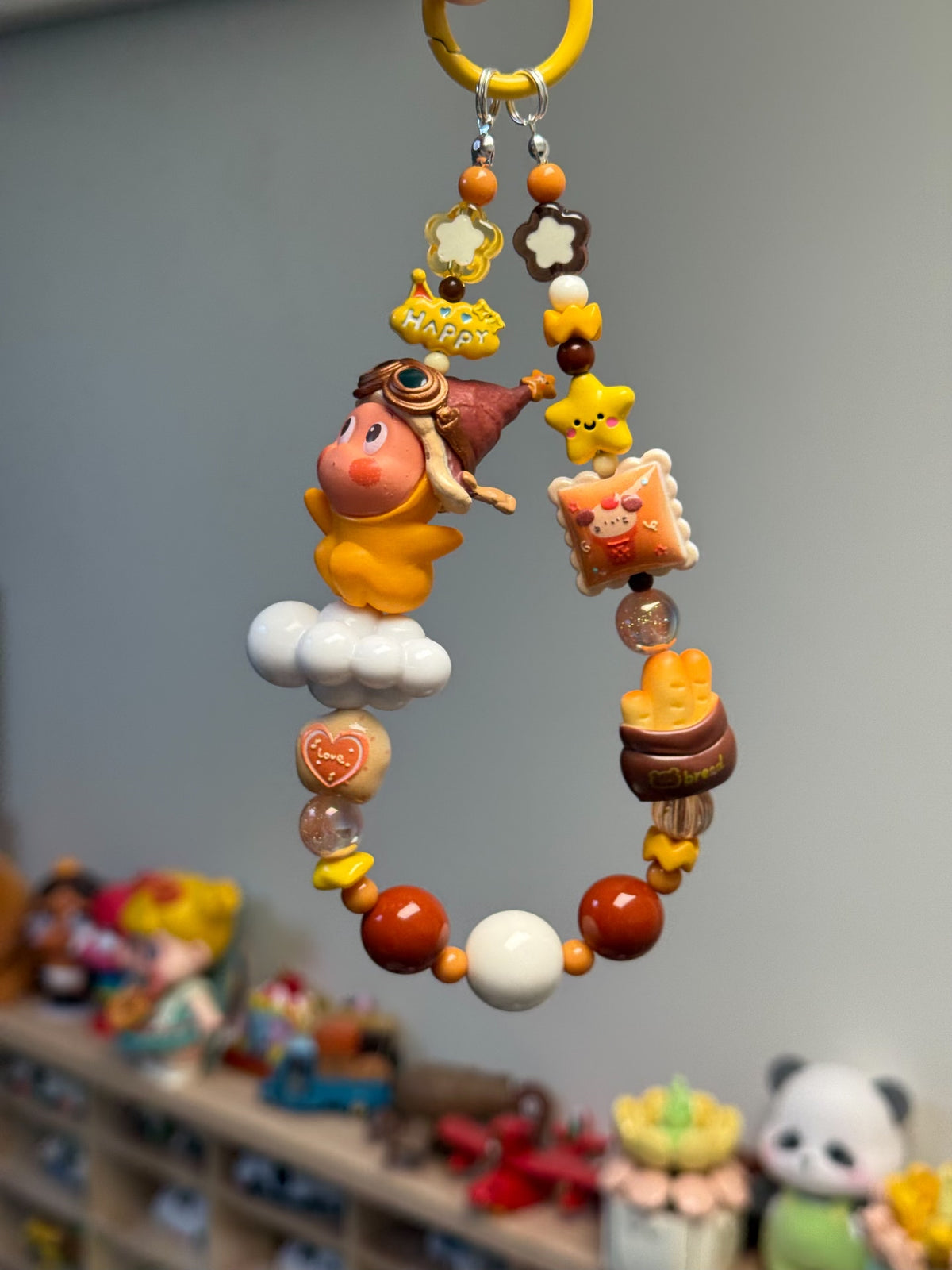 Star Character Beaded Phone Strap Charm