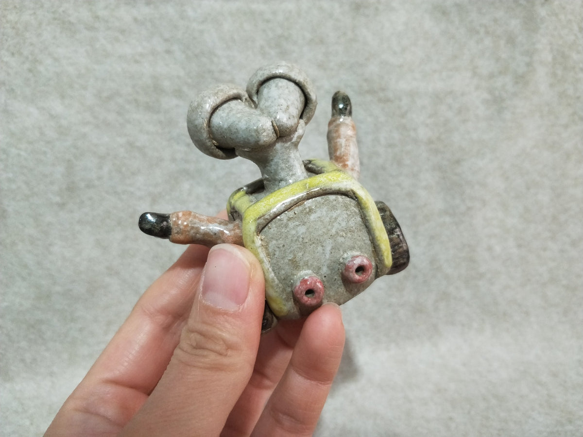 Handcrafted Ceramic WALL-E Figurine