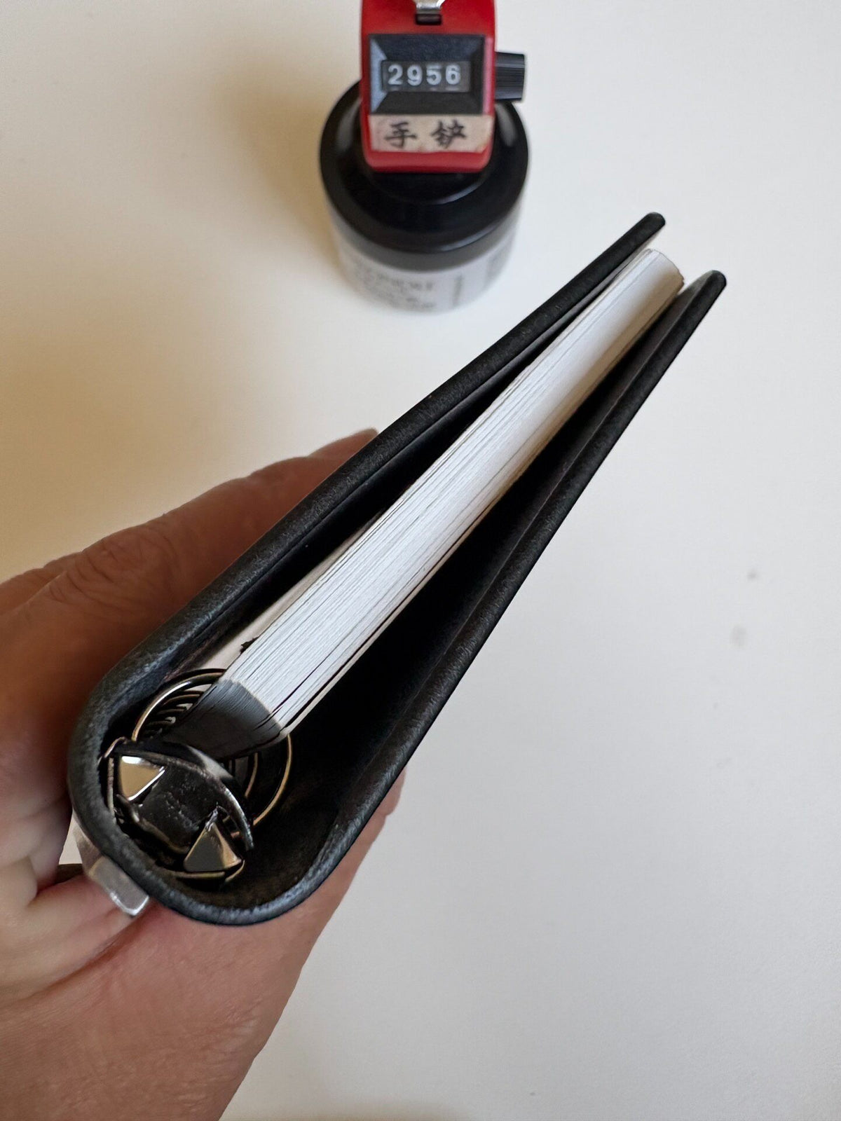 A7 Leather Loose Leaf Binder Six Rings