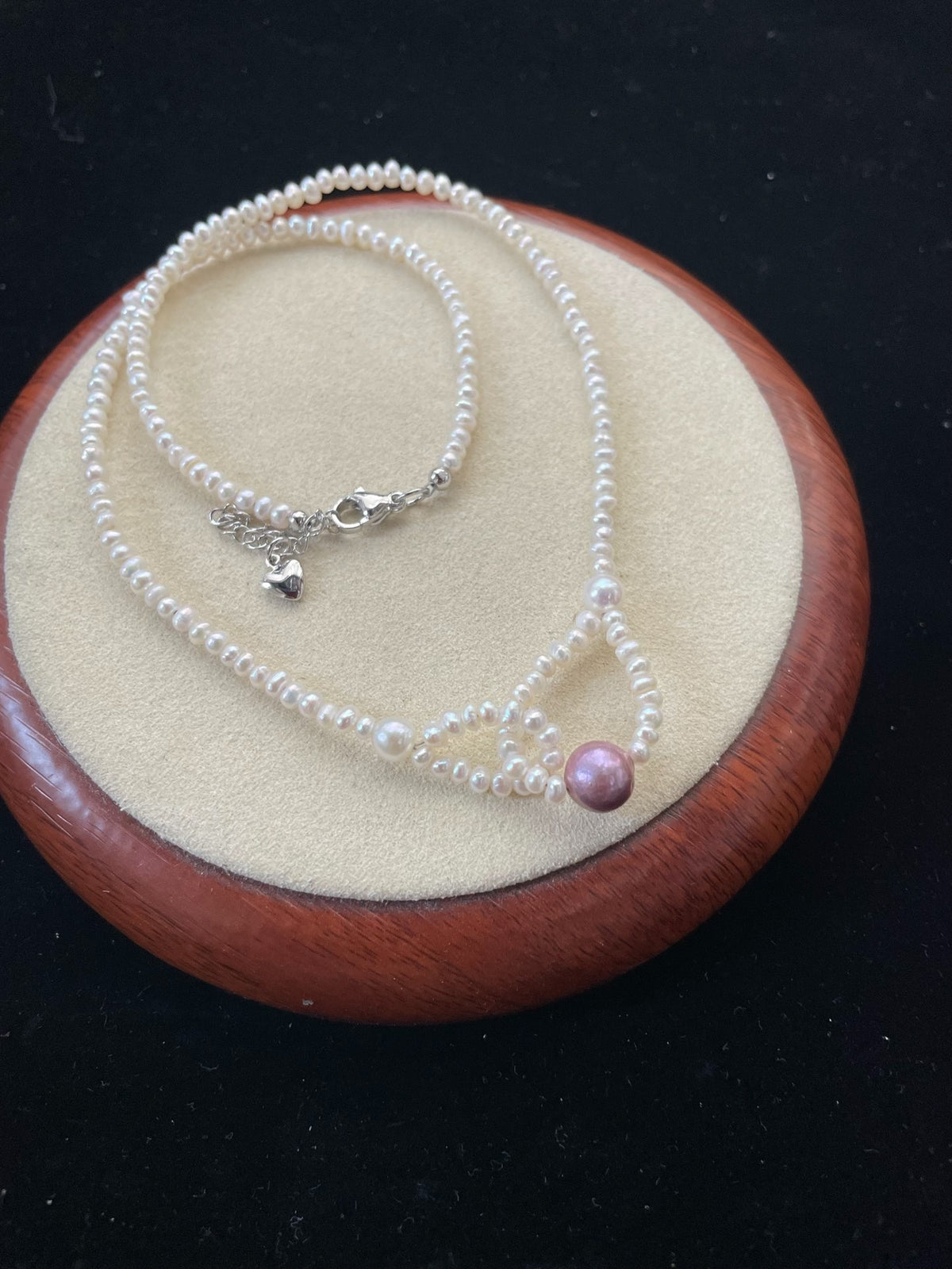 Natural Pearl Interlocking Necklace