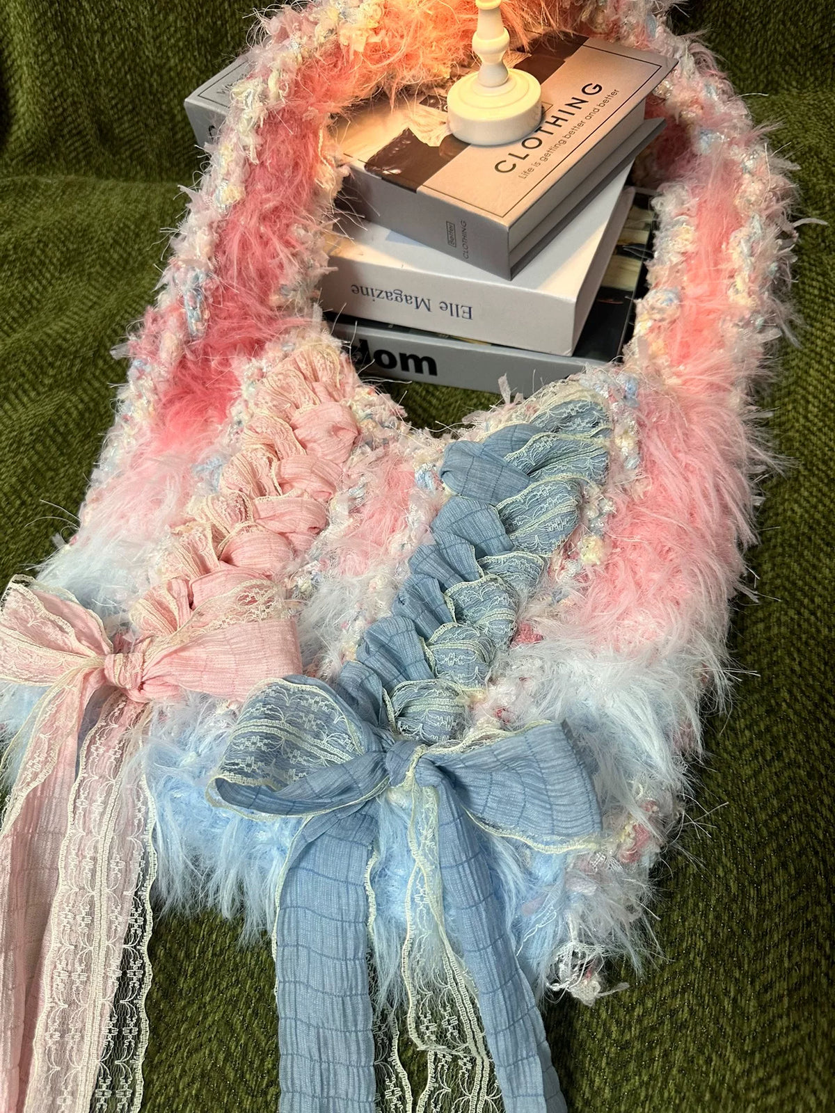 Ballett-Tasche im Blau-Pink-Verlauf