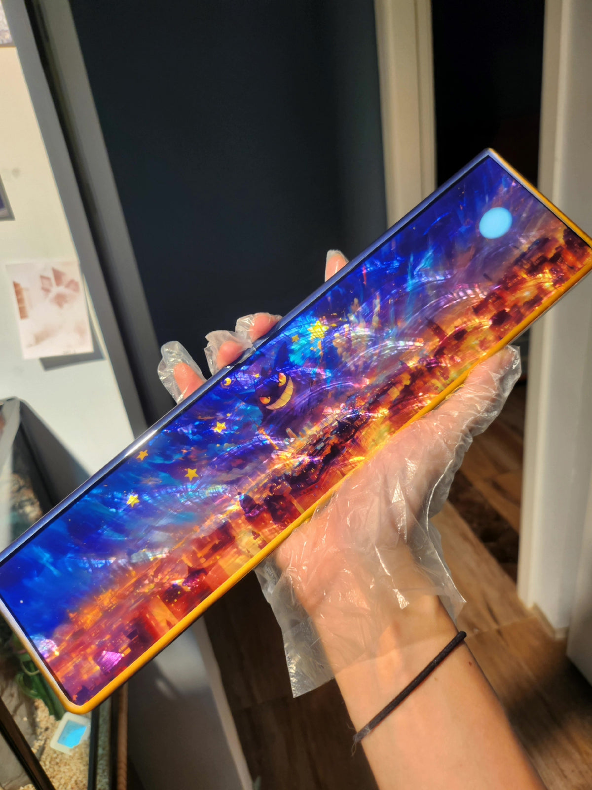 Gengar Keyboard Wrist Rest Glossy Finish