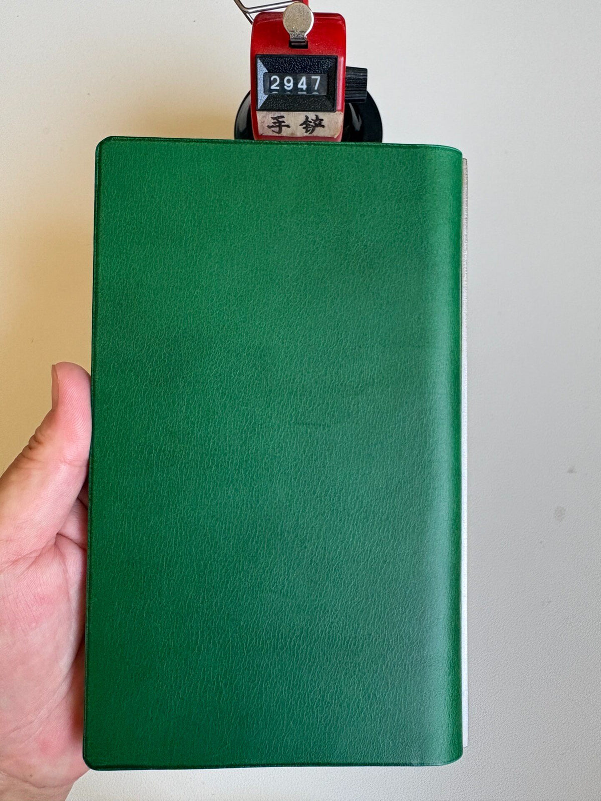 A6 Buttero Leather Loose Leaf Binder Green