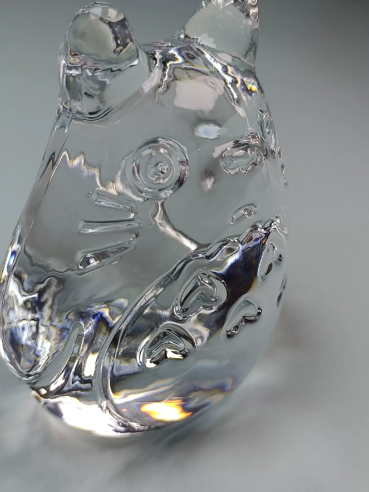 Transparent silikonform formad som katt 8,5 cm