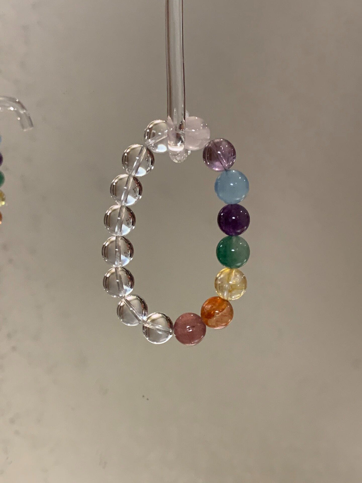 Rainbow Crystal Bead Bracelet