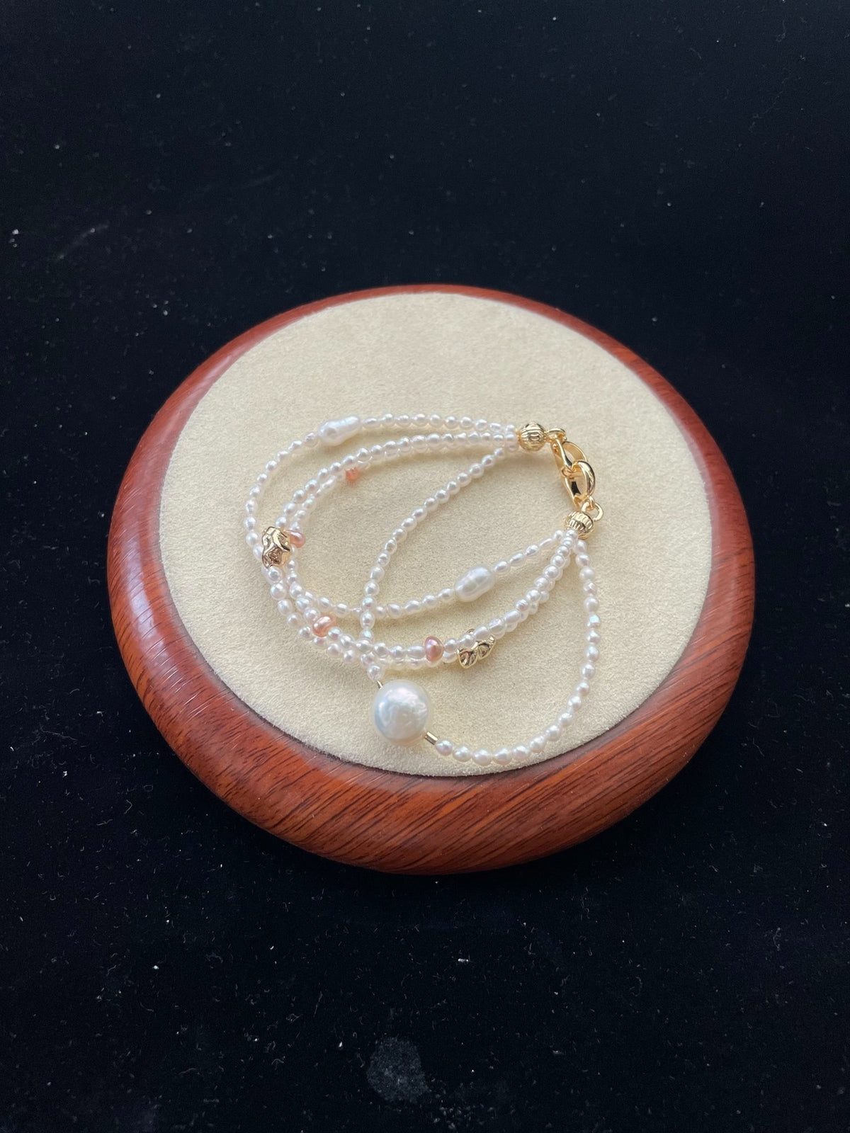 Natural Pearl Multi-Strand Bracelet