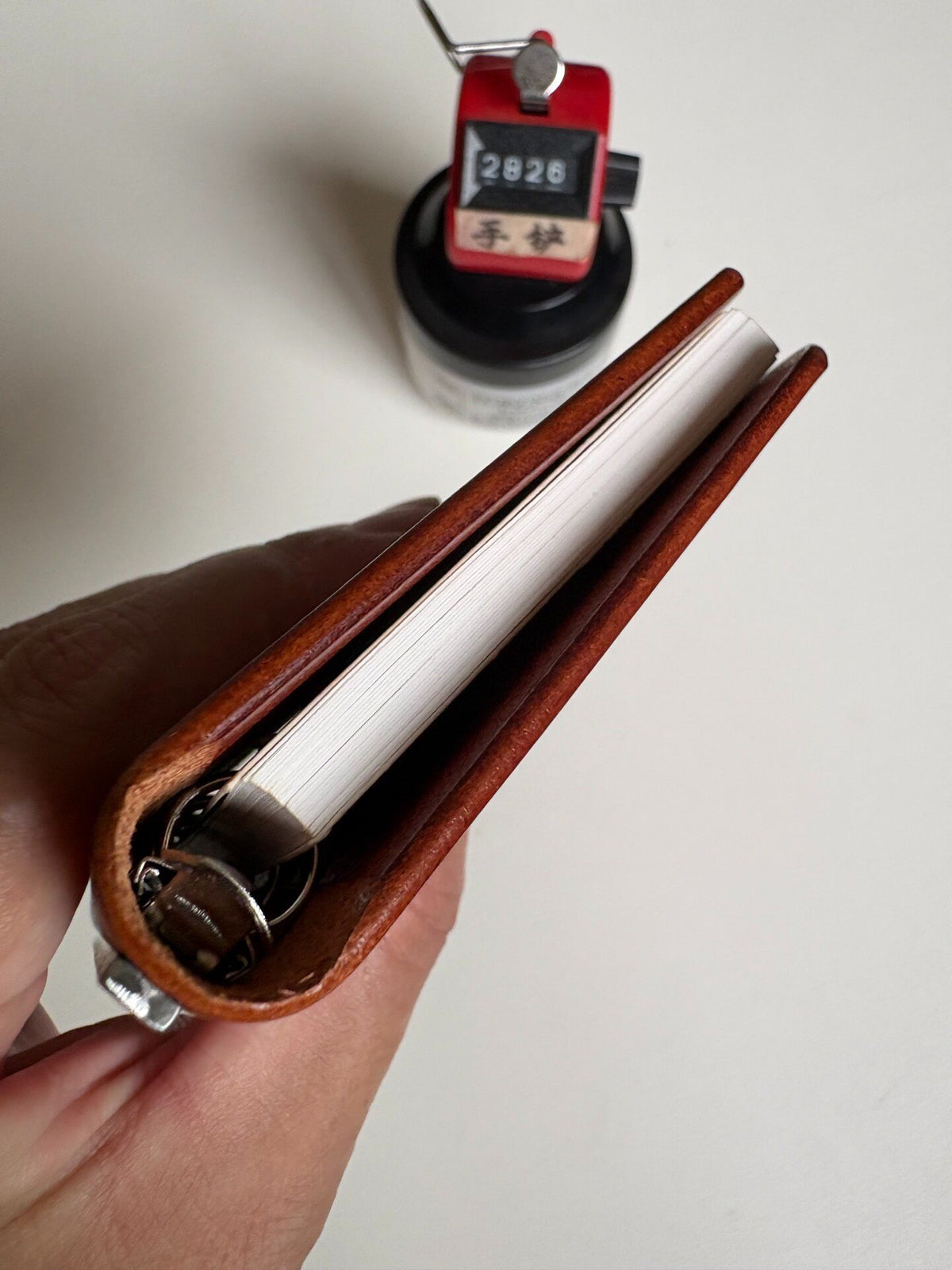 Custom Leather Ring Binder Cover M5