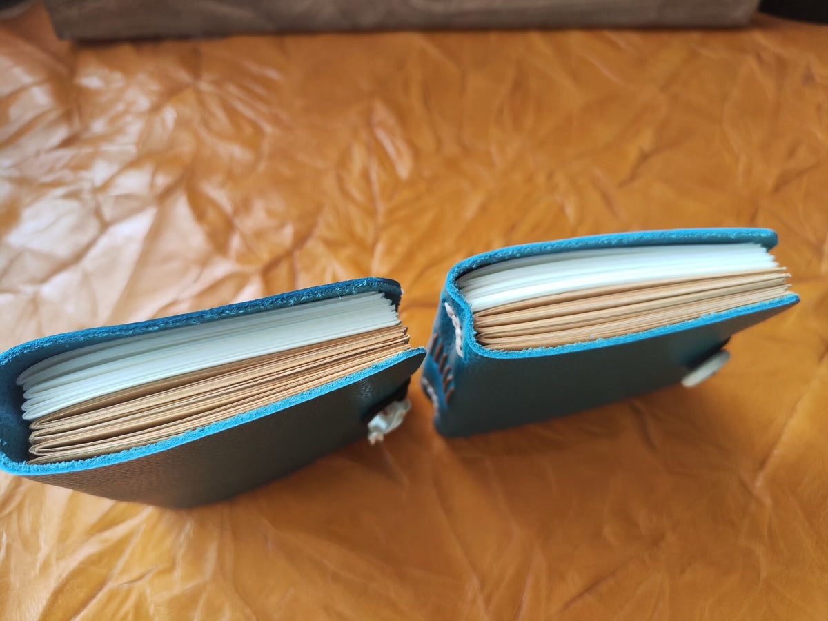 Handmade Cowhide Leather Journal Teal