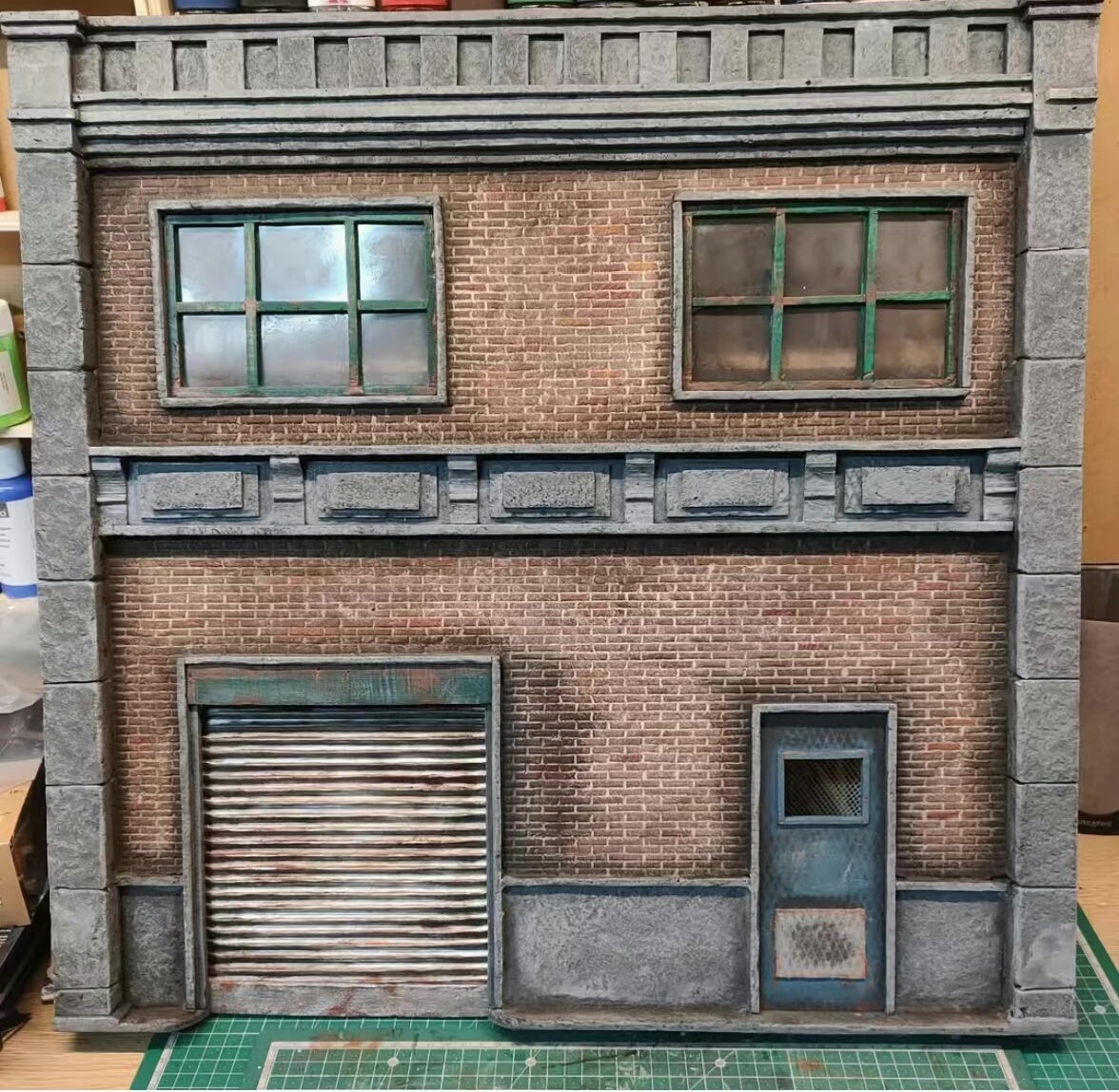 Diorama de Beco Pós-Apocalíptico à Escala 1/12