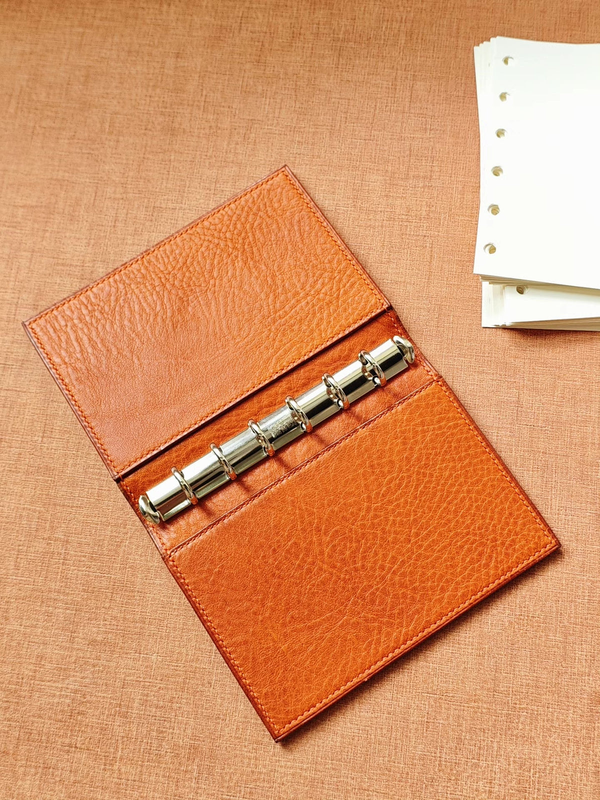 A7 Leather Ring Binder Notebook