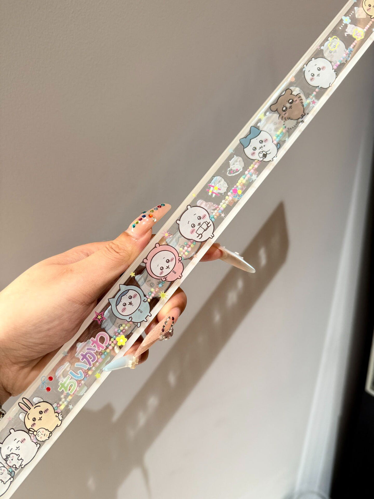 Double-Sided Quicksand Ruler with Cute Characters